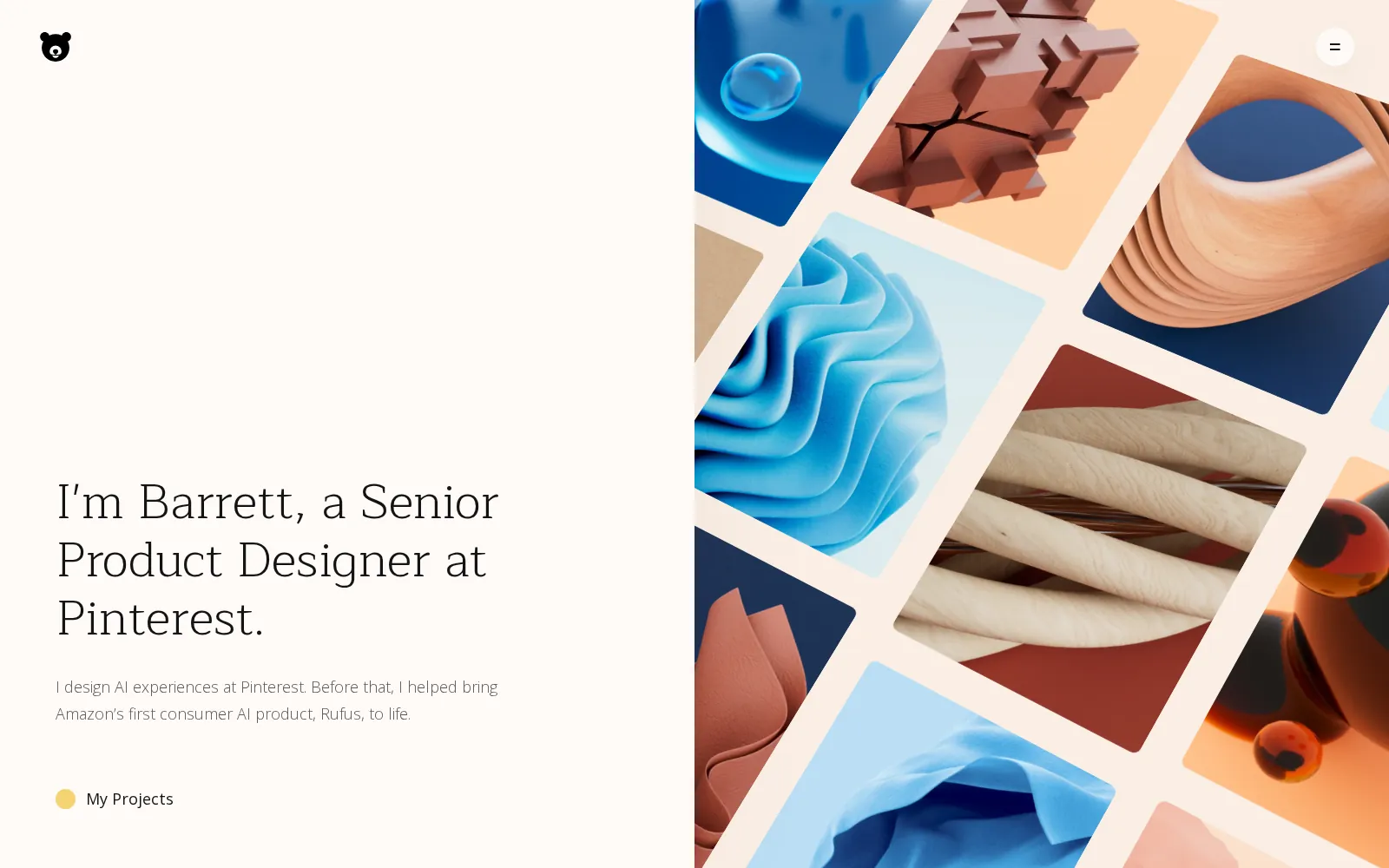 Barrett White's portfolio home page